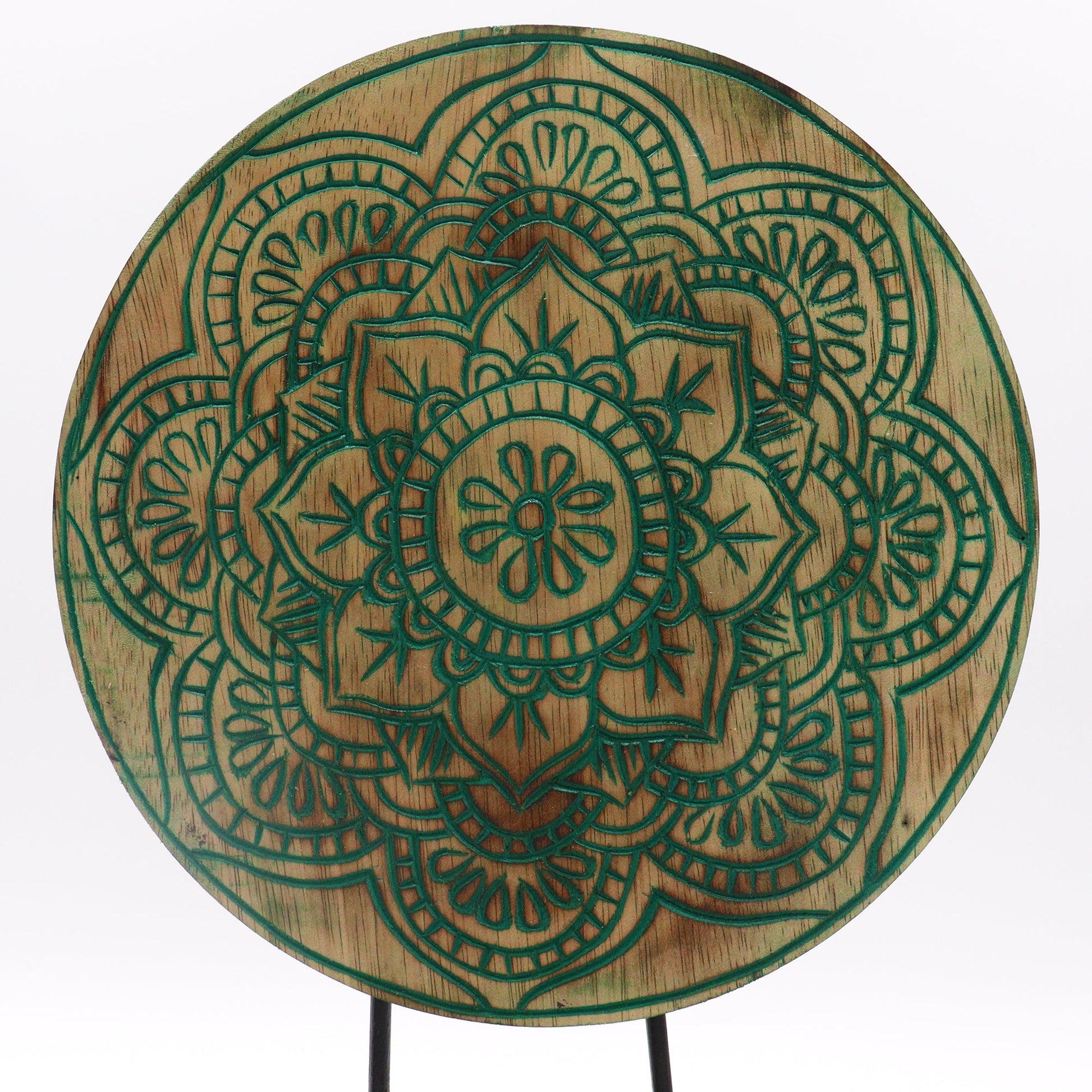 Albasia Wooden Eco-Friendly Buddha Feng Shui Set - Buddha Knot / Green product packaging on clean background from Quintessential Holistic Health Ltd