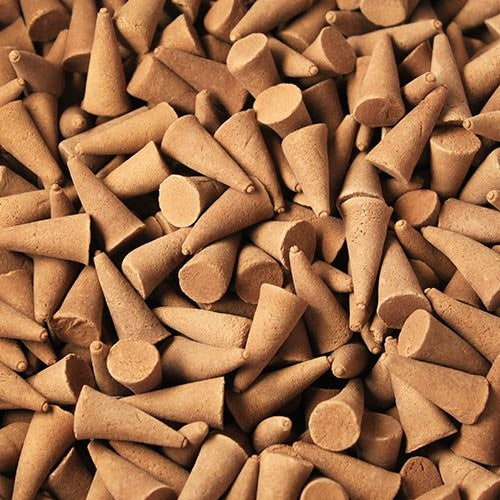 850 Piece Bulk Incense Cones - Orange and Cinnamon product packaging on clean background from Quintessential Holistic Health Ltd