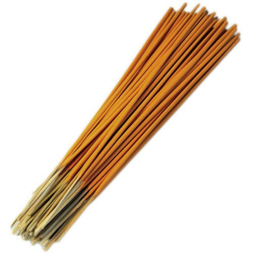 450 Piece Bulk Incense Sticks - Orange and Cinnamon, a bundle of orange sticks with pale wooden ends, by Quintessential Holistic Health Ltd