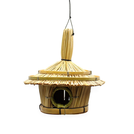 Handcrafted Seagrass Bird Box - Small - Round - main product image from Quintessential Holistic Health Ltd UK