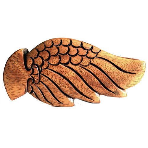 Handmade Balinese Sheesham Suman Wood Land Creatures Magic Puzzle Box