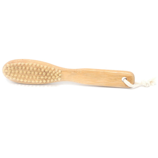 Eco-Friendly Bamboo Beard Brush product packaging on clean background from Quintessential Holistic Health Ltd