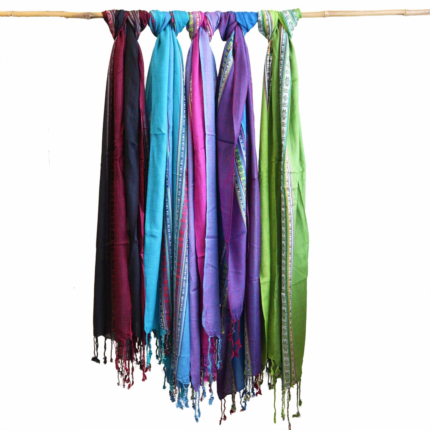 56cm Wide Indian Varanasi Scarves - Passionate Range product packaging on clean background from Quintessential Holistic Health Ltd