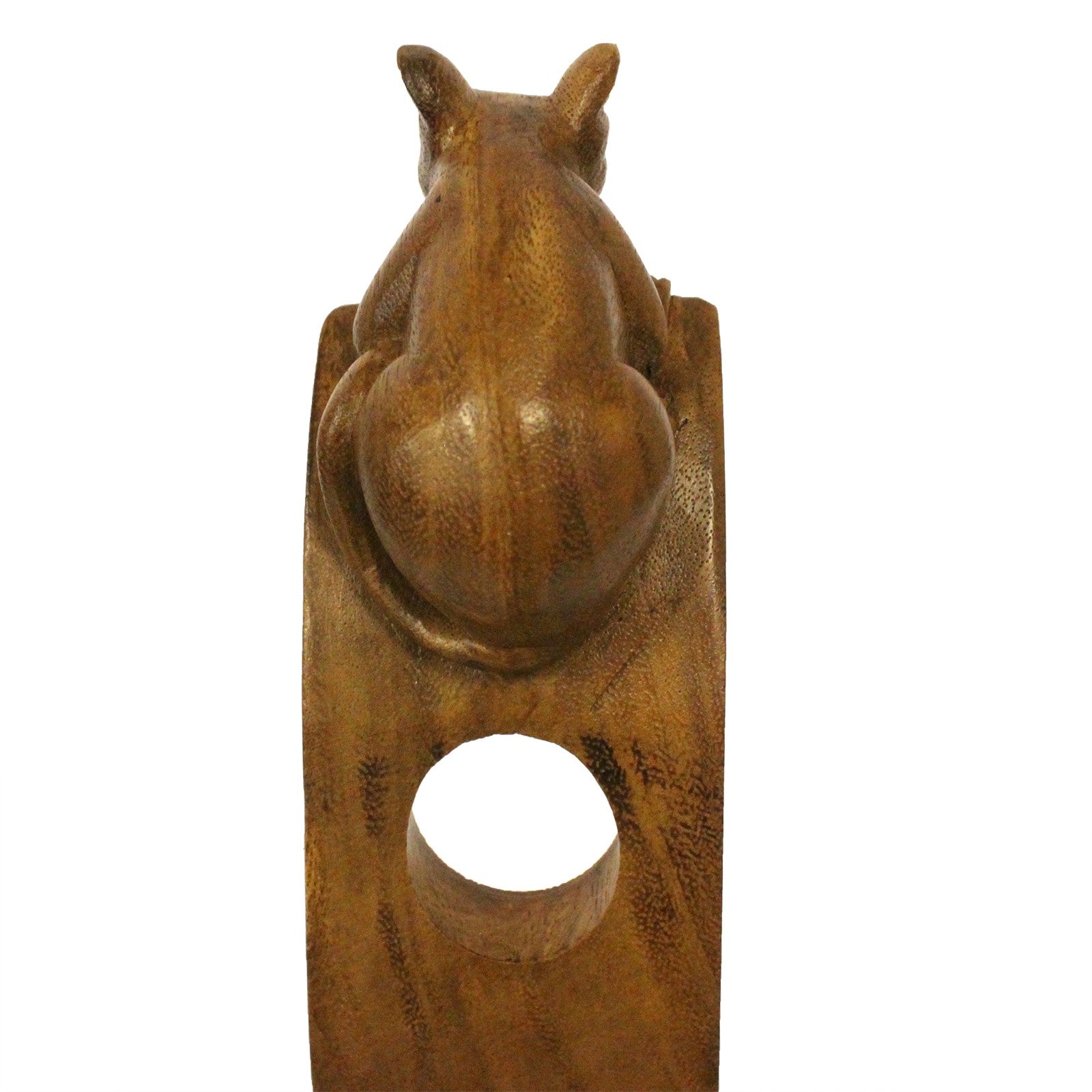 Mouse - Handmade High Quality Suar Wood Balancing Animal Wine Bottle Holder product packaging on clean background from Quintessential Holistic Health Ltd