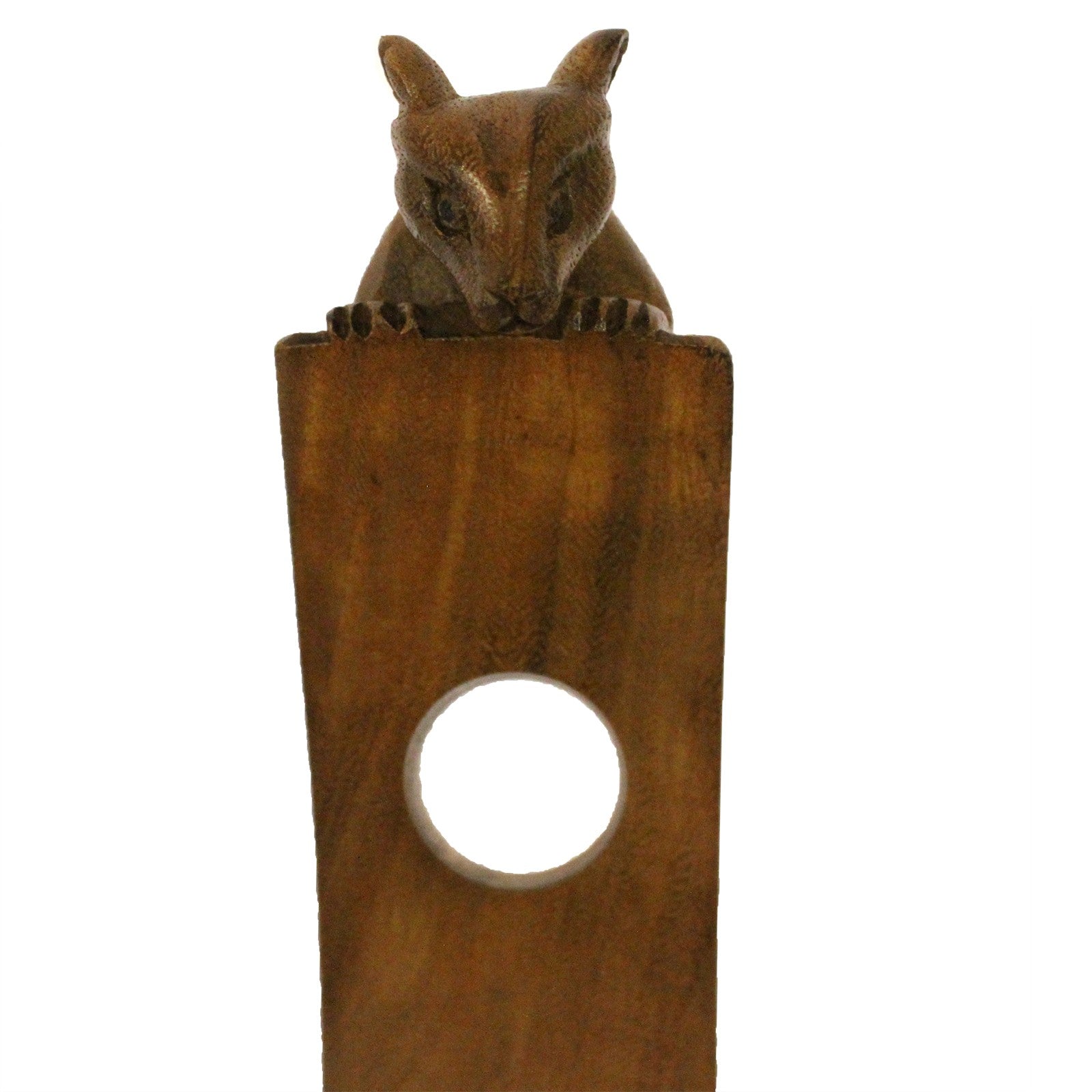 Mouse - Handmade High Quality Suar Wood Balancing Animal Wine Bottle Holder product packaging on clean background from Quintessential Holistic Health Ltd