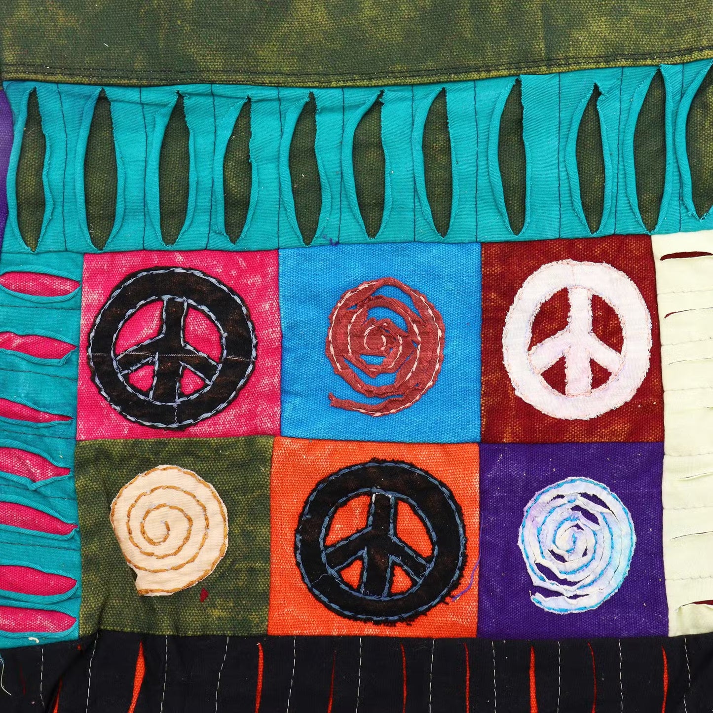 Handmade Indian Skirt Bag - Peace
