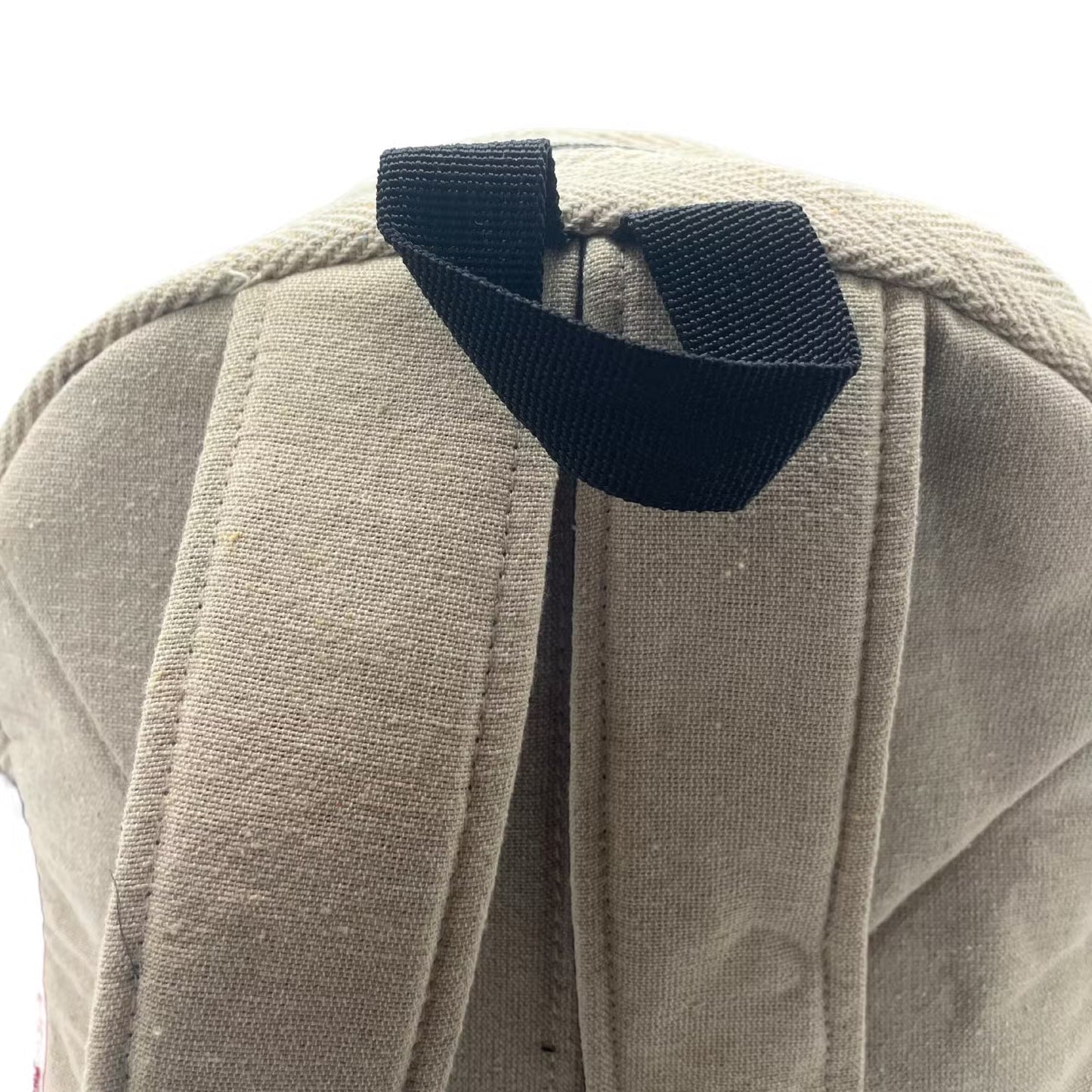 Eco-Friendly Hemp and Cotton Backpack - Rope and Pockets / Random Colour / Large