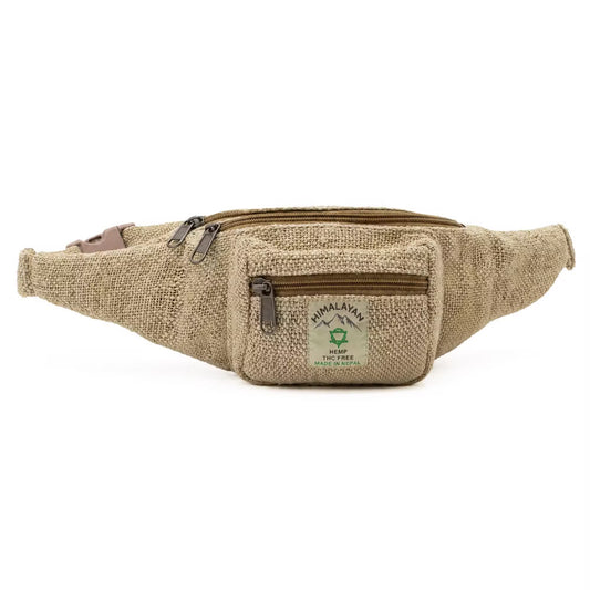 Eco-Friendly Pure Hemp Bum Bag - Natural