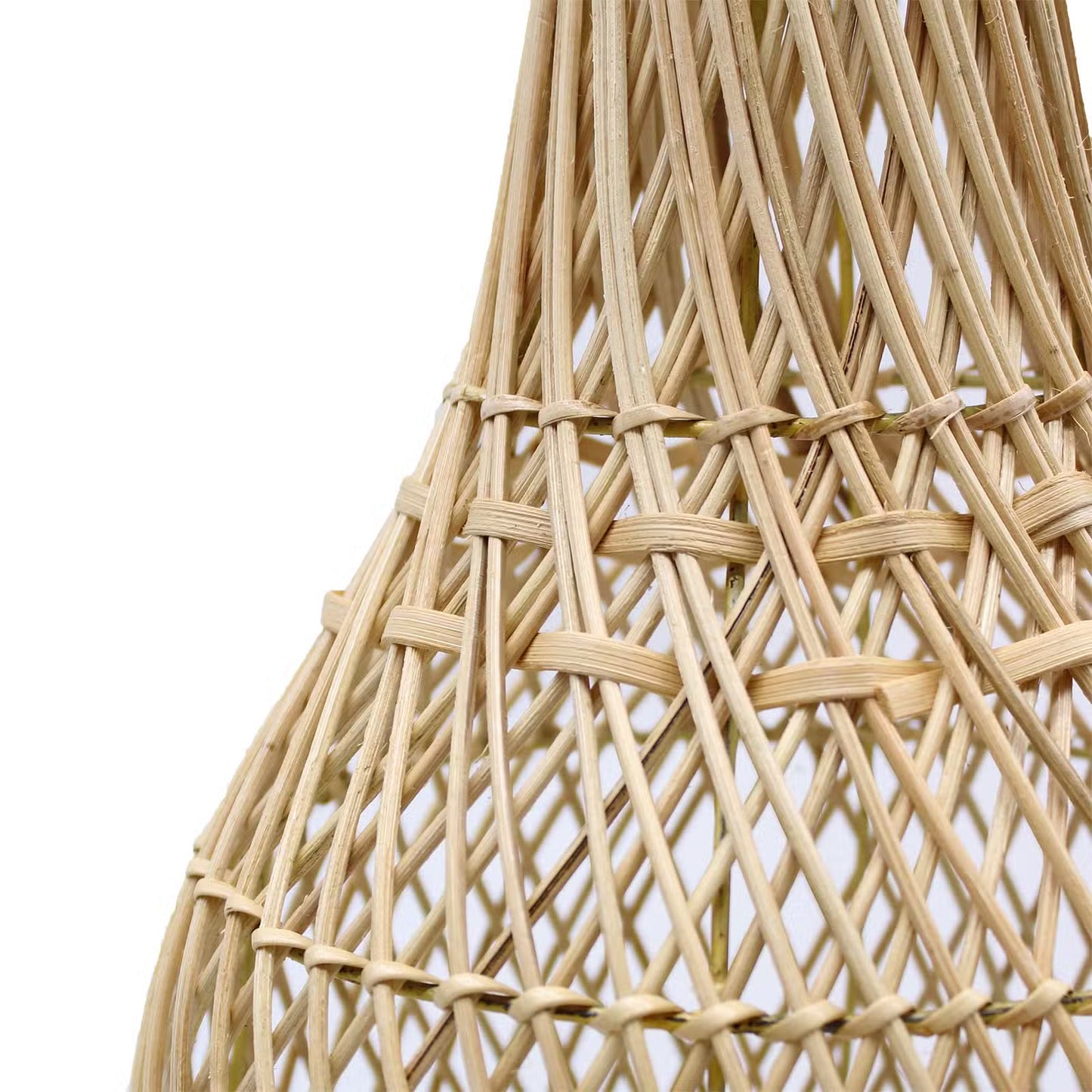 Hand-Woven Rattan Table Lamp - Natural