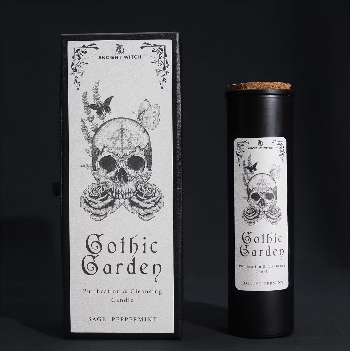 Ancient Witch Ritual Candle - Gothic Garden / Cleansing and Purification