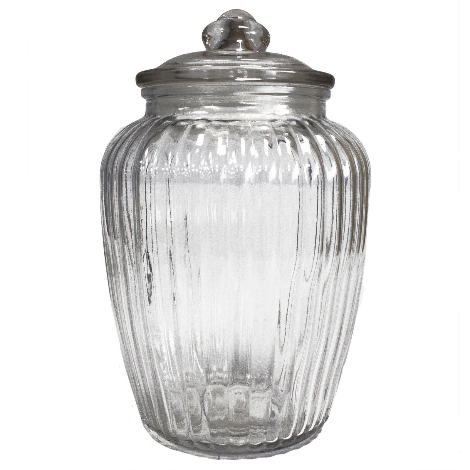 Large Glass Pumpkin Shaped Sweet / Cookie Jar product packaging on clean background from Quintessential Holistic Health Ltd