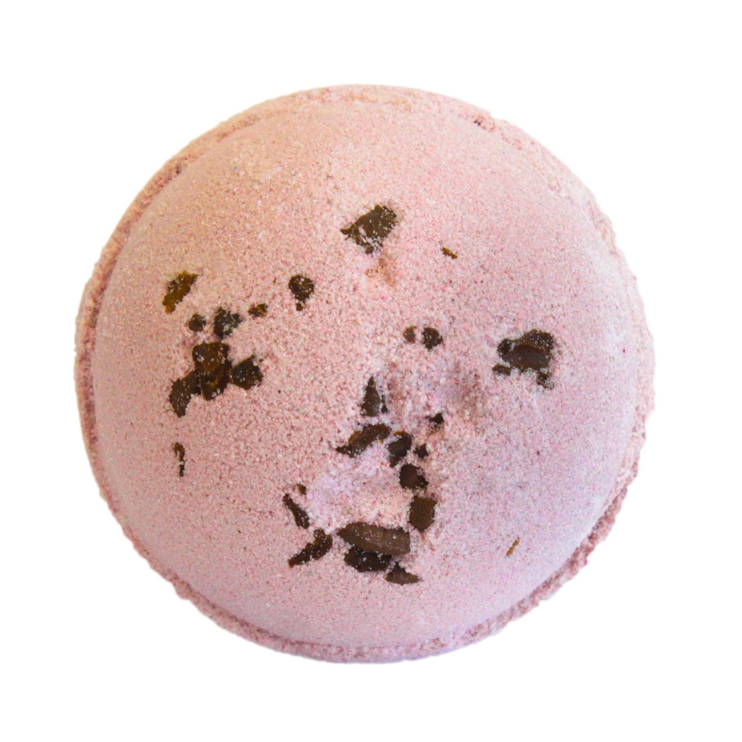 Set of Three Cocktail Bath Bombs - Martini, pale pink sphere with scattered dark flakes by Quintessential Holistic Health Ltd