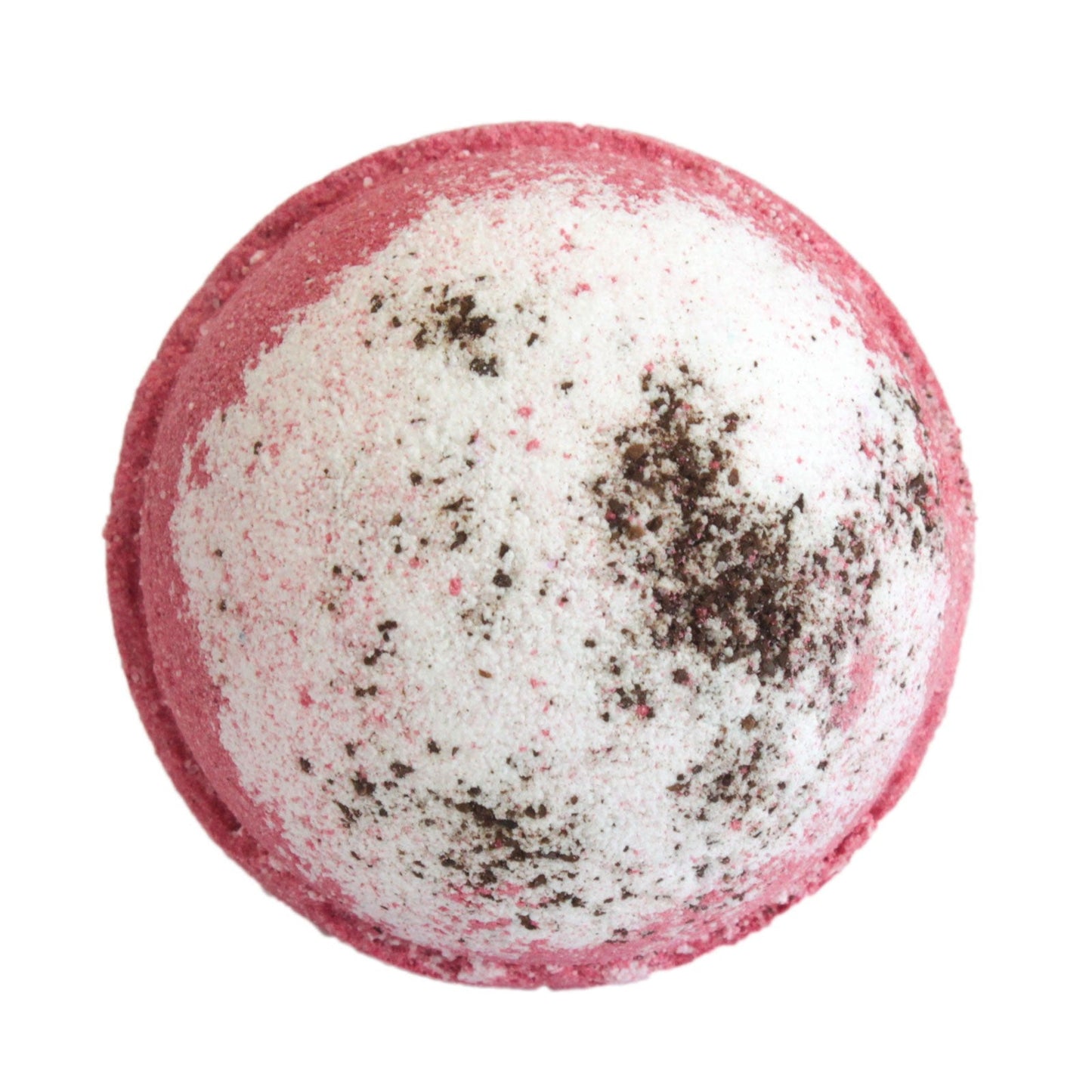 Set of Three Cocktail Bath Bombs - Martini, dark pink sphere with a white top and dark speckles by Quintessential Holistic Health Ltd