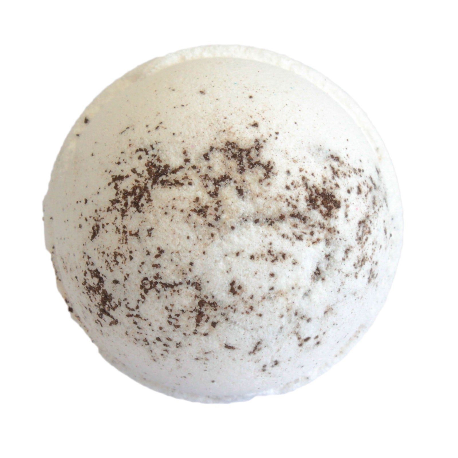 Set of Three Cocktail Bath Bombs - Martini, white sphere with dense dark speckles across one side by Quintessential Holistic Health Ltd