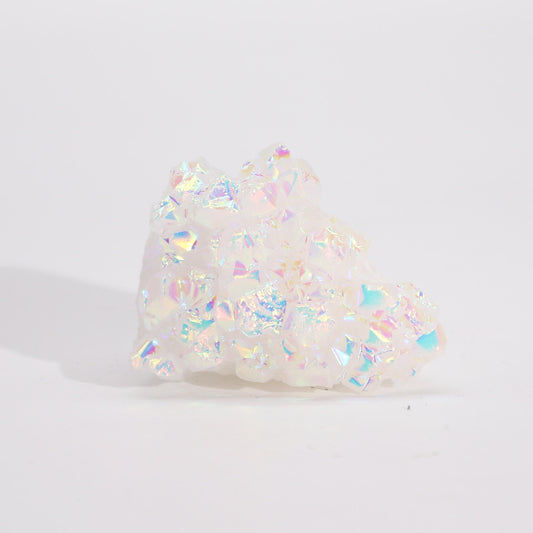 Handcrafted Natural Crystal Quartz - Small / Aura Angel product packaging on clean background from Quintessential Holistic Health Ltd