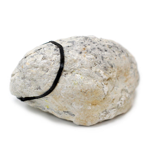 Natural Calcite Geode - Medium product packaging on clean background from Quintessential Holistic Health Ltd