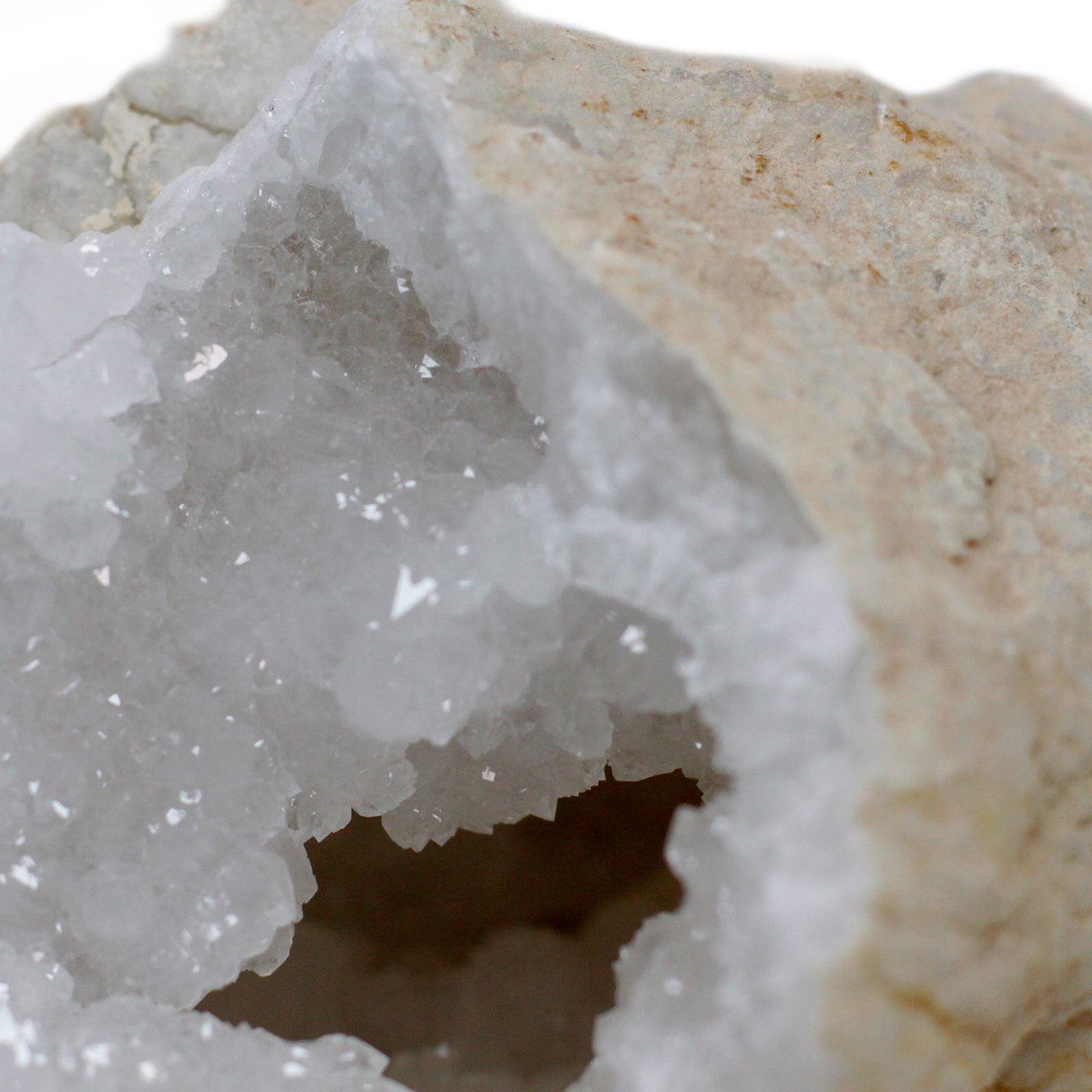 Natural Calcite Geode - Extra Large product packaging on clean background from Quintessential Holistic Health Ltd