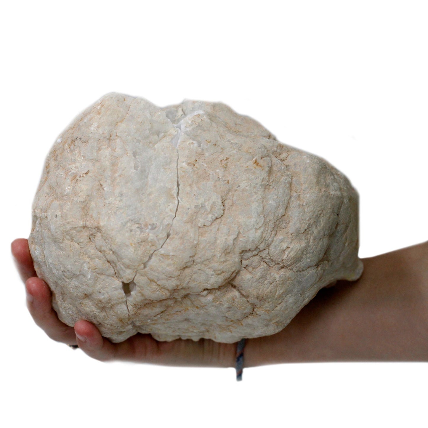 Natural Calcite Geode - Extra Large product packaging on clean background from Quintessential Holistic Health Ltd