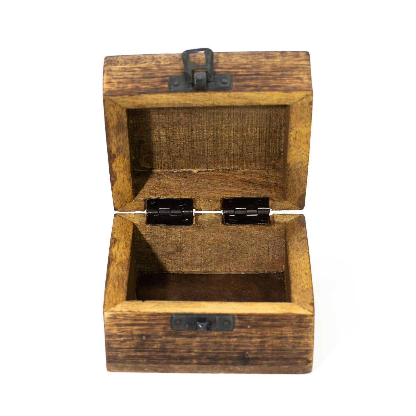 Hand Crafted Enamelled Wooden Box - Small / Square / Mi Pequeno Mundo product packaging on clean background from Quintessential Holistic Health Ltd