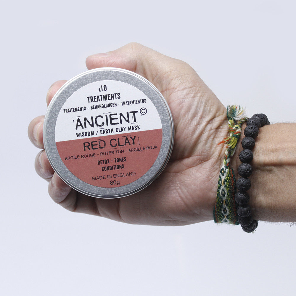 80g Natural Clay Face Mask - Green Illite Clay product packaging on clean background from Quintessential Holistic Health Ltd