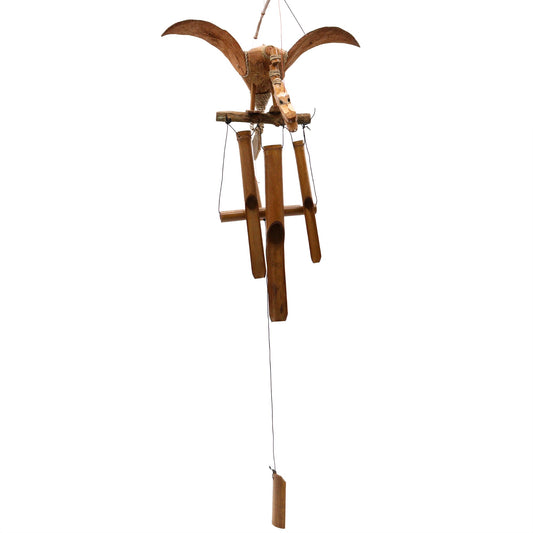 Handcrafted Coconut Shell Wind Chime - Dragon - main product image from Quintessential Holistic Health Ltd UK