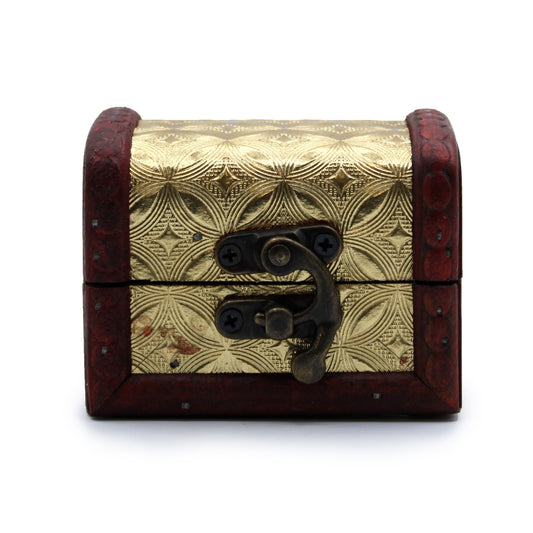 Decorative Vintage Style Storage Box - Mini - Gold - main product image from Quintessential Holistic Health Ltd UK