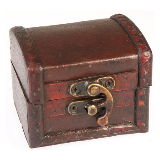 Decorative Vintage Style Storage Box - Mini - Leather Effect - main product image from Quintessential Holistic Health Ltd UK