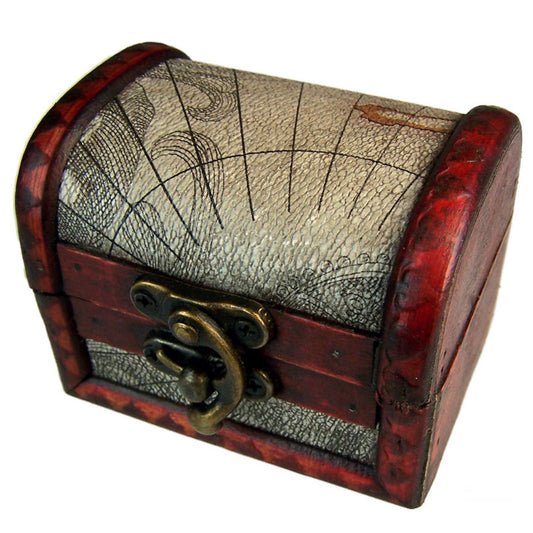 Decorative Vintage Style Storage Box - Small - Atlas - main product image from Quintessential Holistic Health Ltd UK