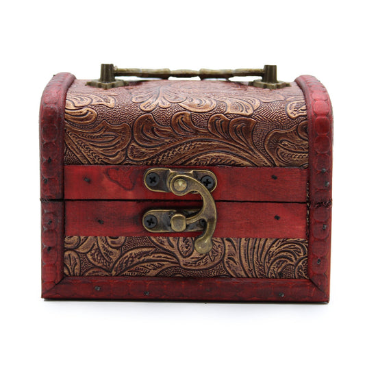 Decorative Vintage Style Storage Box - Small - Floral Embossed - main product image from Quintessential Holistic Health Ltd UK