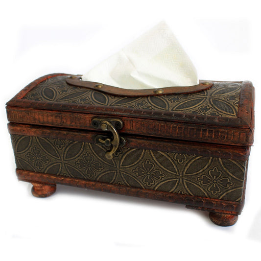 Decorative Vintage Style Tissue Box on Legs - Random Design - main product image from Quintessential Holistic Health Ltd UK