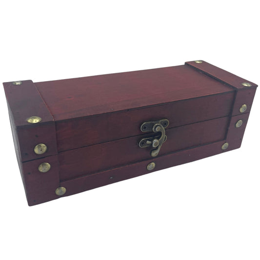 Decorative Vintage Style Storage Tea Chest - Tan - Medium - main product image from Quintessential Holistic Health Ltd UK