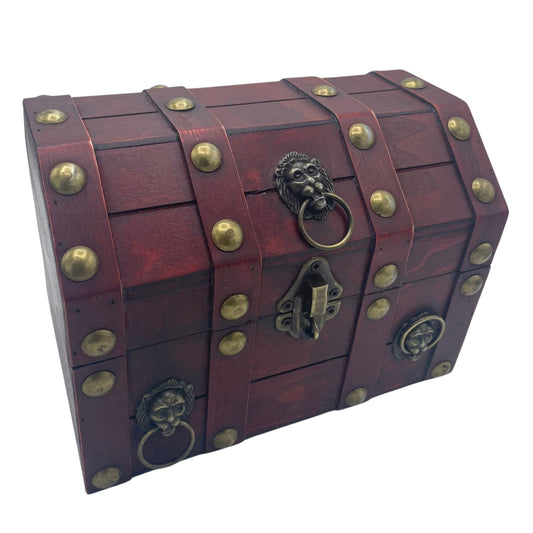 Decorative Vintage Style Storage Treasure Chest - Large - Tan - main product image from Quintessential Holistic Health Ltd UK
