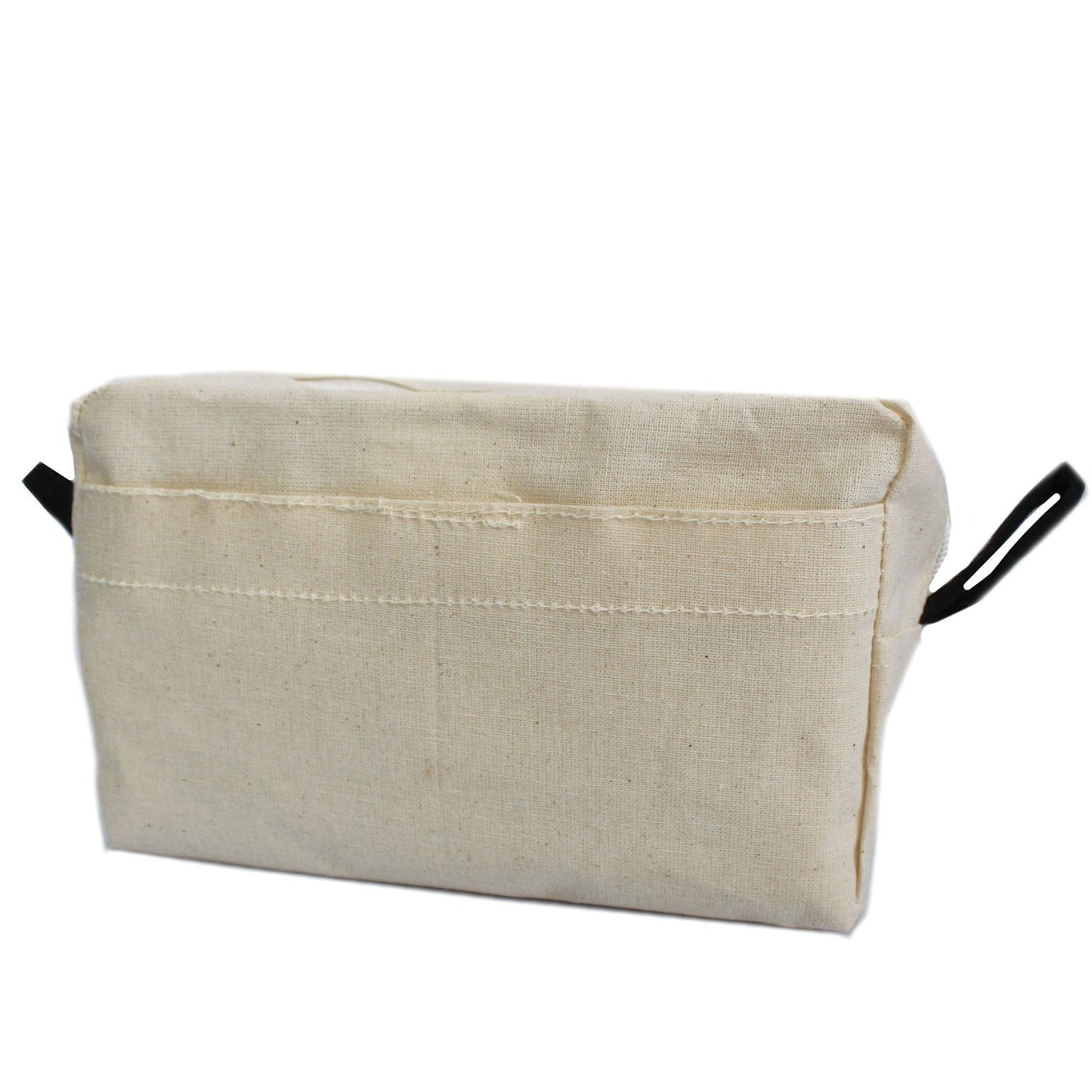 Natural Cotton Toiletry Bag - Worlds Best Mum product packaging on clean background from Quintessential Holistic Health Ltd