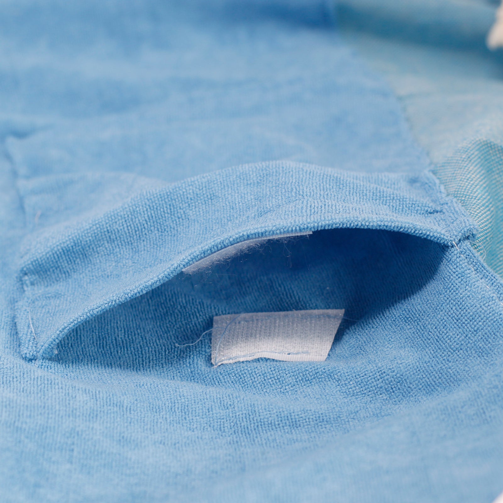 Handcrafted Cotton Pareo Towel, Wrap or Shawl - Sky Blue and White Stripes product packaging on clean background from Quintessential Holistic Health Ltd