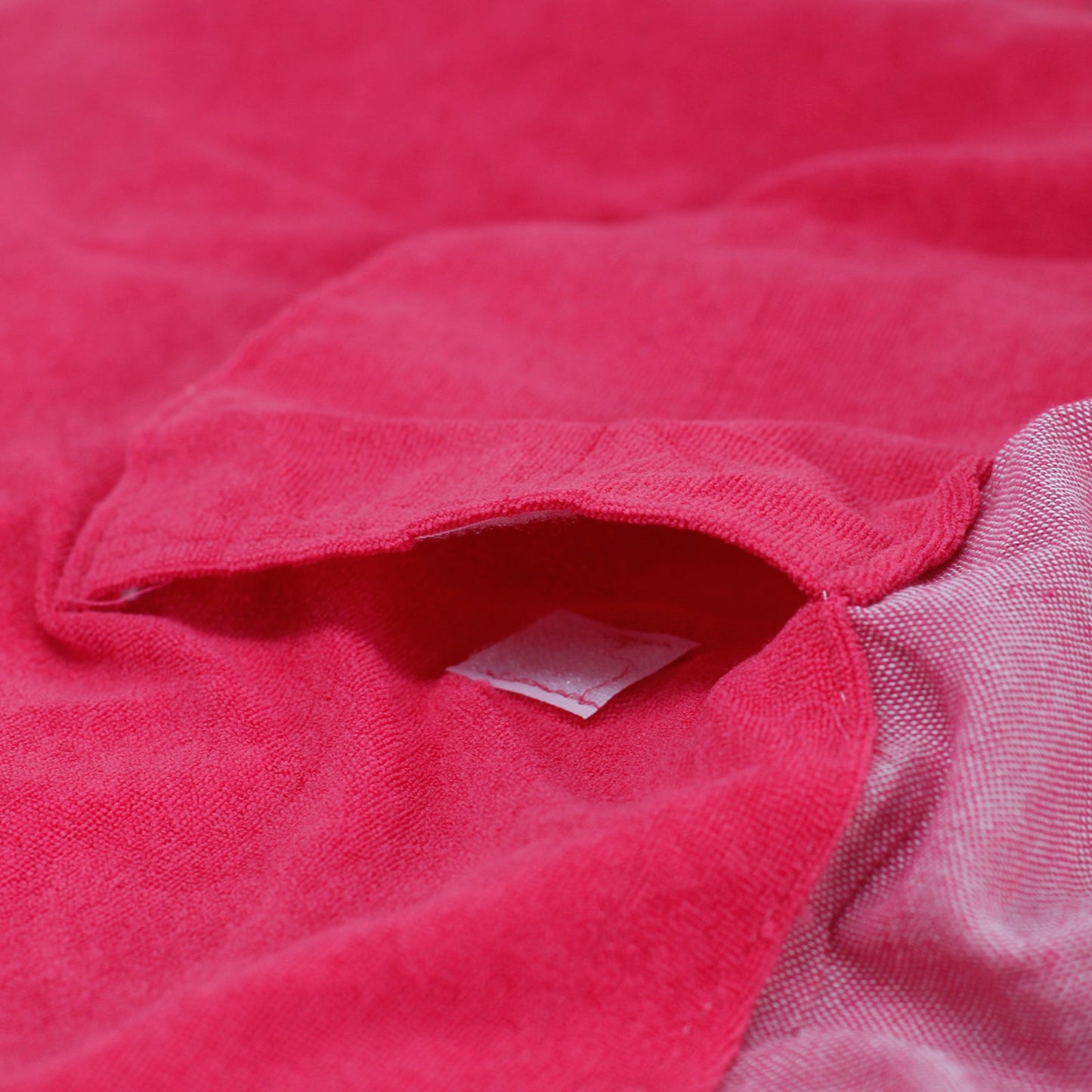 Handcrafted Cotton Pareo Towel, Wrap or Shawl - Hot Pink and White Stripes product packaging on clean background from Quintessential Holistic Health Ltd