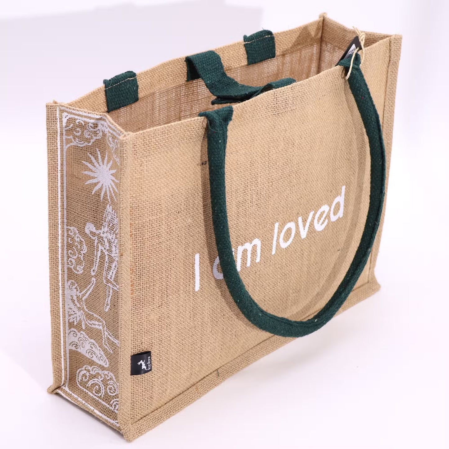 Eco-Friendly Jute Tote Bag - I am Loved