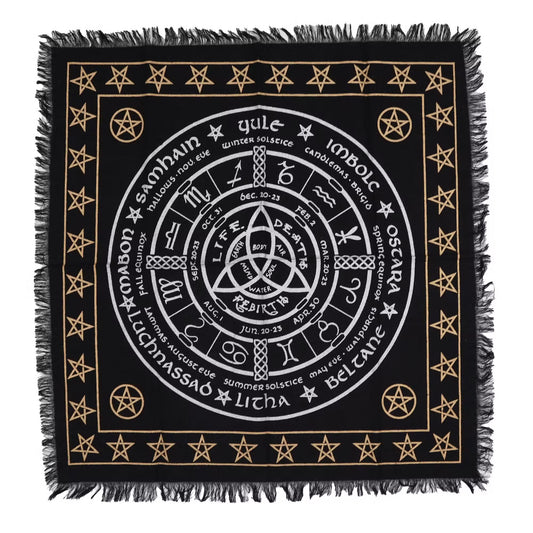 Esoteric Cotton Altar Cloth - Life, Death and Rebirth