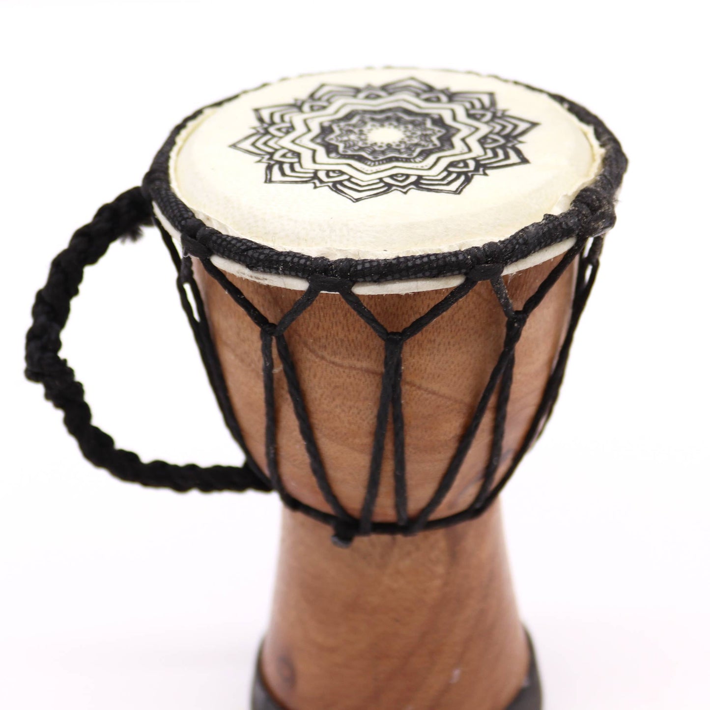 9cm Wide Top Djembe Drum - Mandala product packaging on clean background from Quintessential Holistic Health Ltd