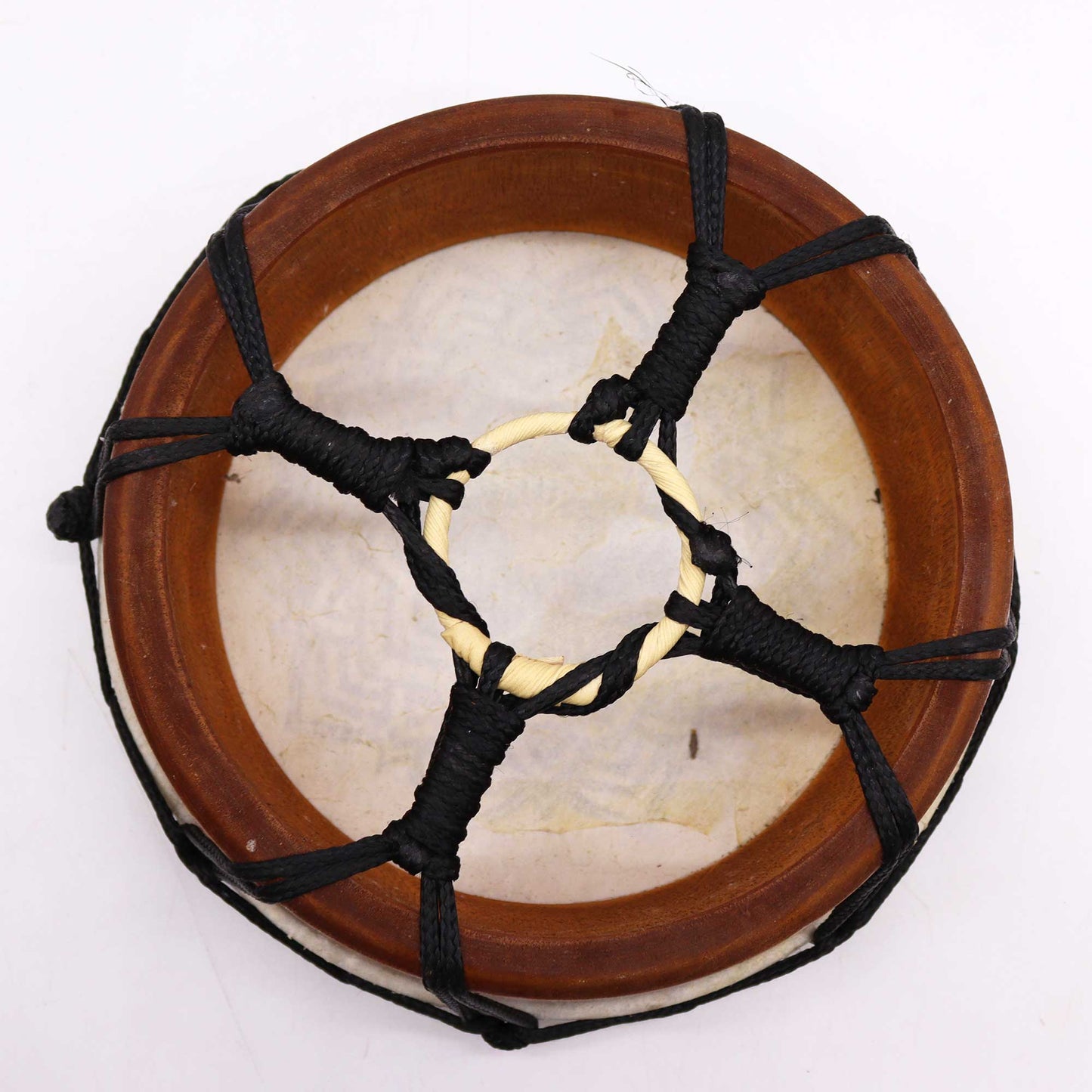 20cm Shamanic Drum - Mandala (No Stick) product packaging on clean background from Quintessential Holistic Health Ltd