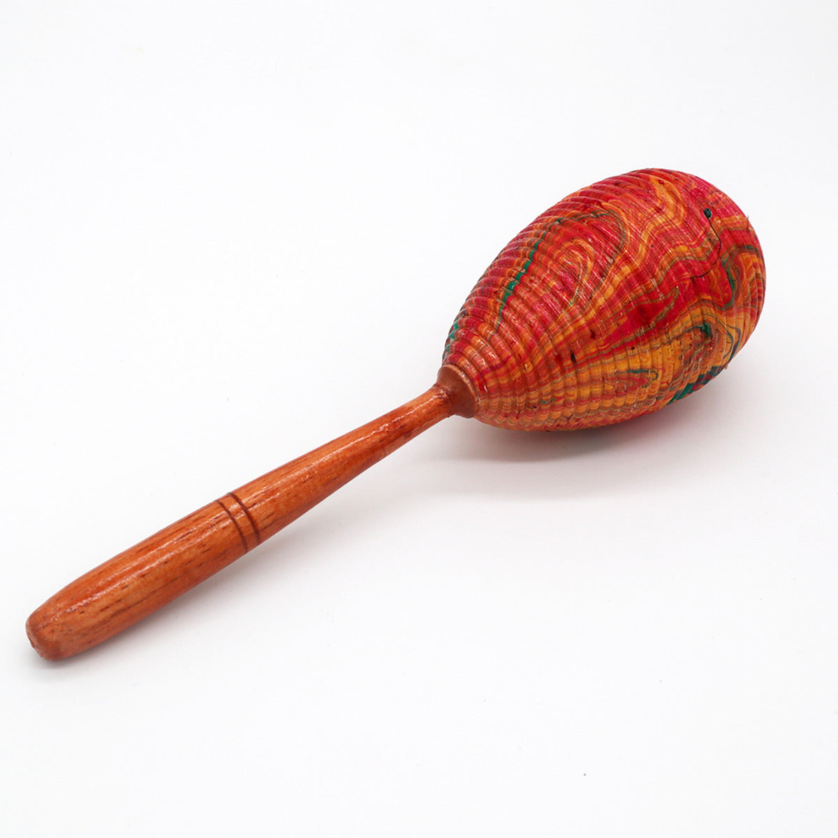 Handcrafted Rattan Maracas Rattle - Single product packaging on clean background from Quintessential Holistic Health Ltd