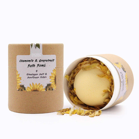 Handmade Aromatherapy Gift Set - Sunflower Serenity product packaging on clean background from Quintessential Holistic Health Ltd