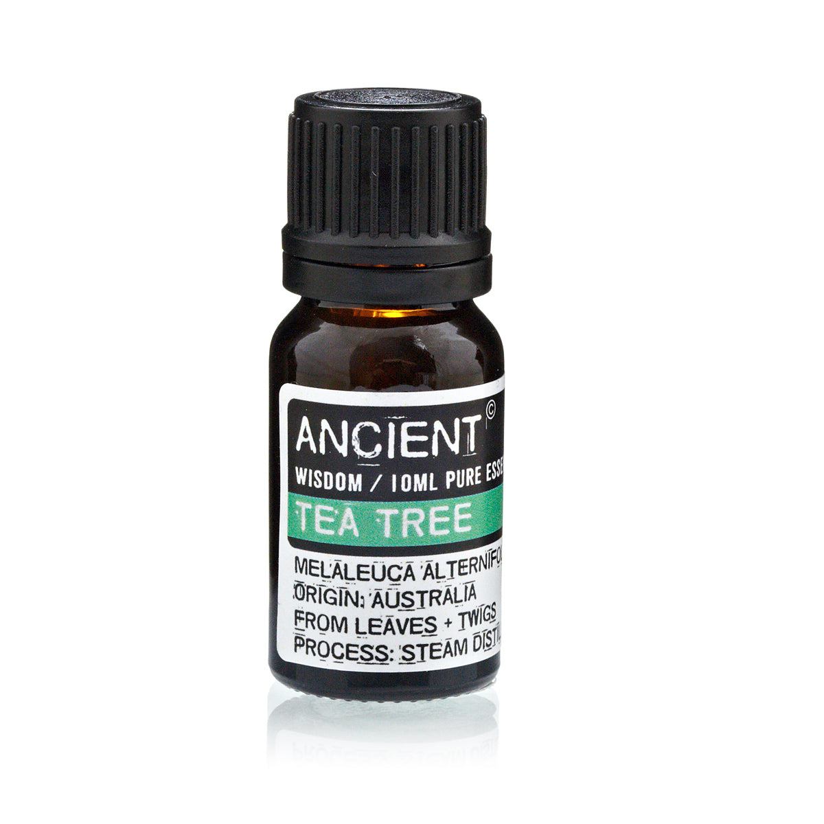 10ml Essential Oil - Tea Tree product packaging on clean background from Quintessential Holistic Health Ltd