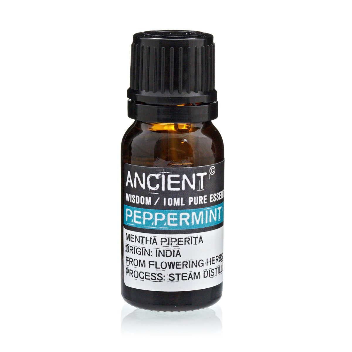 10ml Essential Oil - Peppermint product packaging on clean background from Quintessential Holistic Health Ltd
