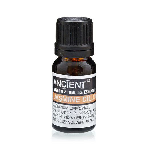 10ml Diluted Essential Oil - Jasmine product packaging on clean background from Quintessential Holistic Health Ltd