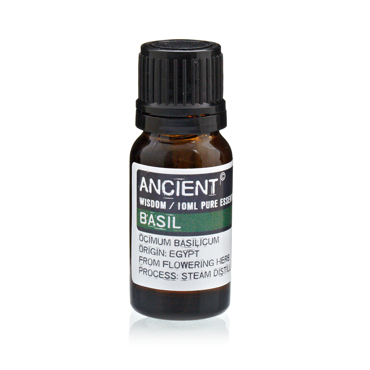 10ml Essential Oil - Basil product packaging on clean background from Quintessential Holistic Health Ltd