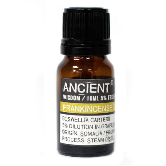 10ml Diluted Essential Oil - Frankincense product packaging on clean background from Quintessential Holistic Health Ltd