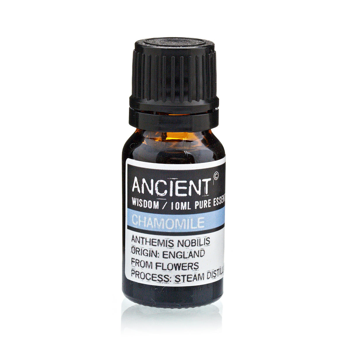 10ml Essential Oil - Roman Chamomile product packaging on clean background from Quintessential Holistic Health Ltd