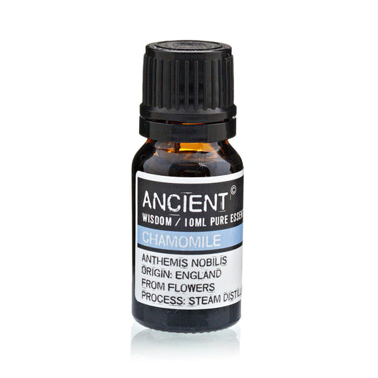 10ml Essential Oil - Roman Chamomile product packaging on clean background from Quintessential Holistic Health Ltd