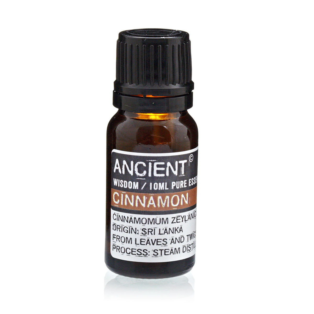 10ml Essential Oil - Cinnamon product packaging on clean background from Quintessential Holistic Health Ltd