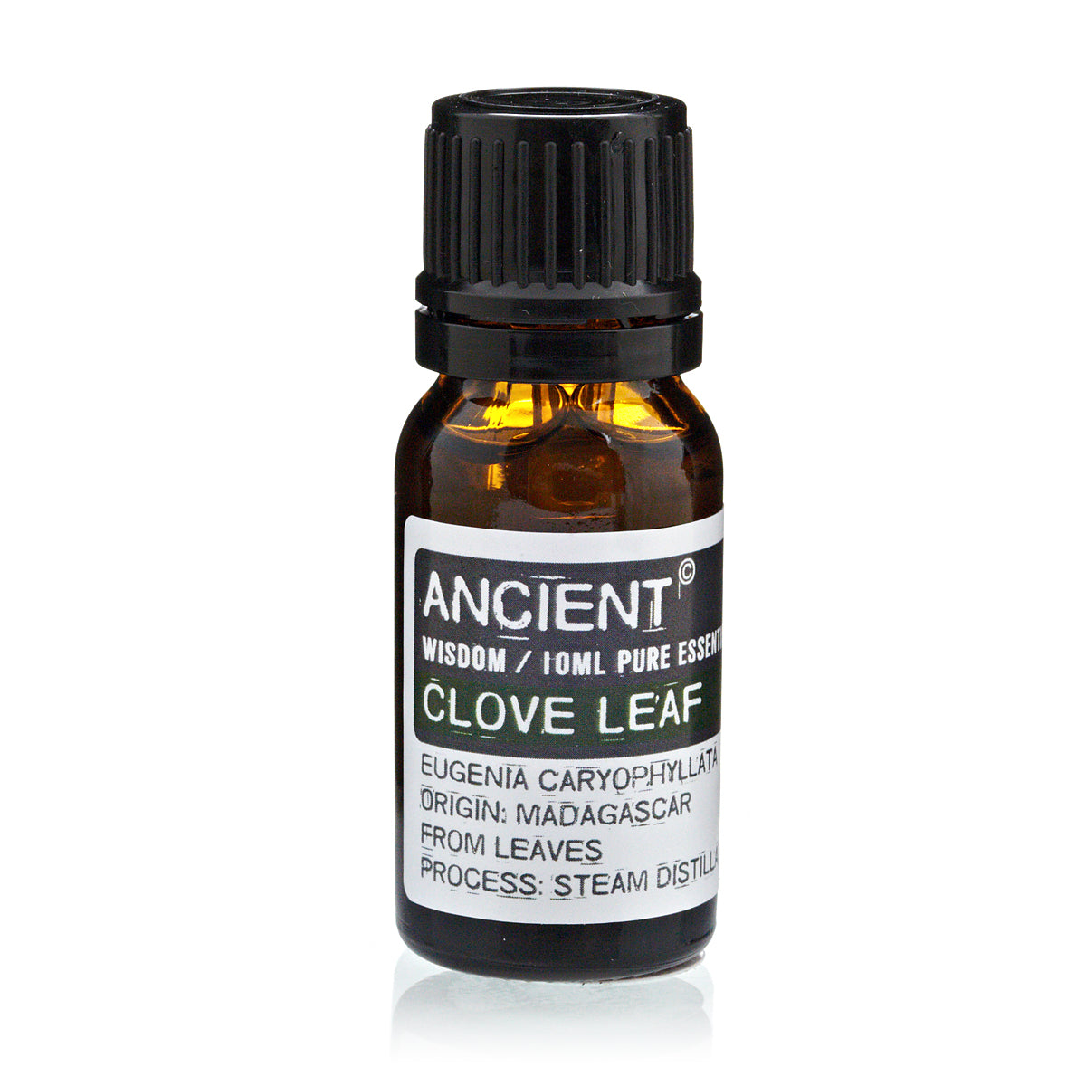 10ml Essential Oil - Clove Leaf product packaging on clean background from Quintessential Holistic Health Ltd